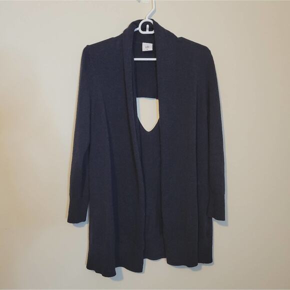 CAbi Viactoria Back Cutout Navy Sweater - Picture 7 of 8
